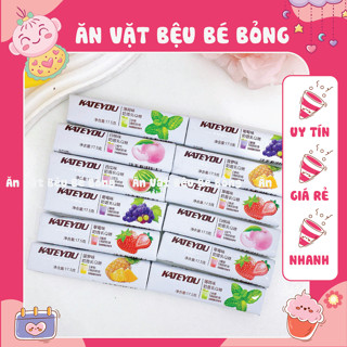   COMBO 5 CHIẾC  Kẹo sữa chua hoa quả Kate you nội địa Kẹo Mềm Trái Cây Thanh 17G Đồ ăn vặt 