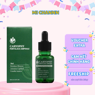  Serum giảm mụn mờ thâm Caryophy Portulaca Ampoule 30ml 
