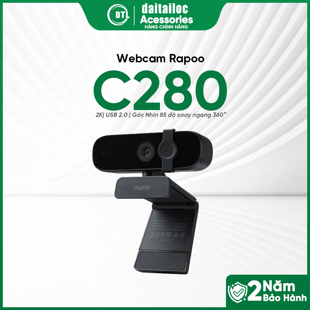 Webcam Rapoo C280 | Chính Hãng | Bảo Hành 24 Tháng