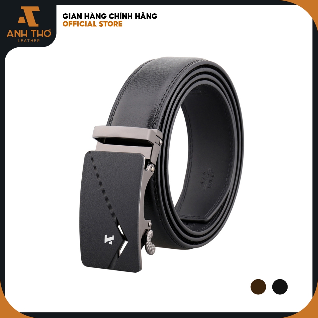 Thắt lưng nam da thật Anh Tho Leather - P134 (Đen, Nâu)