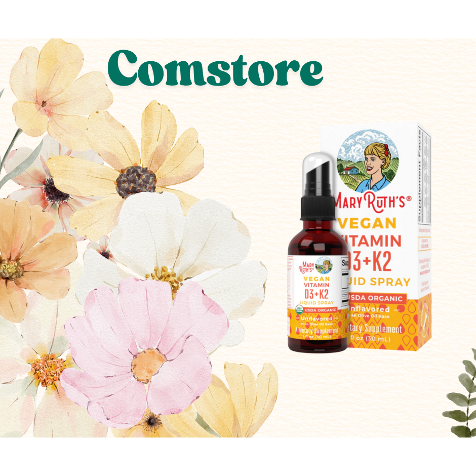 (Thóc Gạo Shop 1989)Thực phẩm bảo vệ sức khoẻ D3K2 Hữu Cơ Mary Ruth's Organic Toddler Vitamin D3 + K