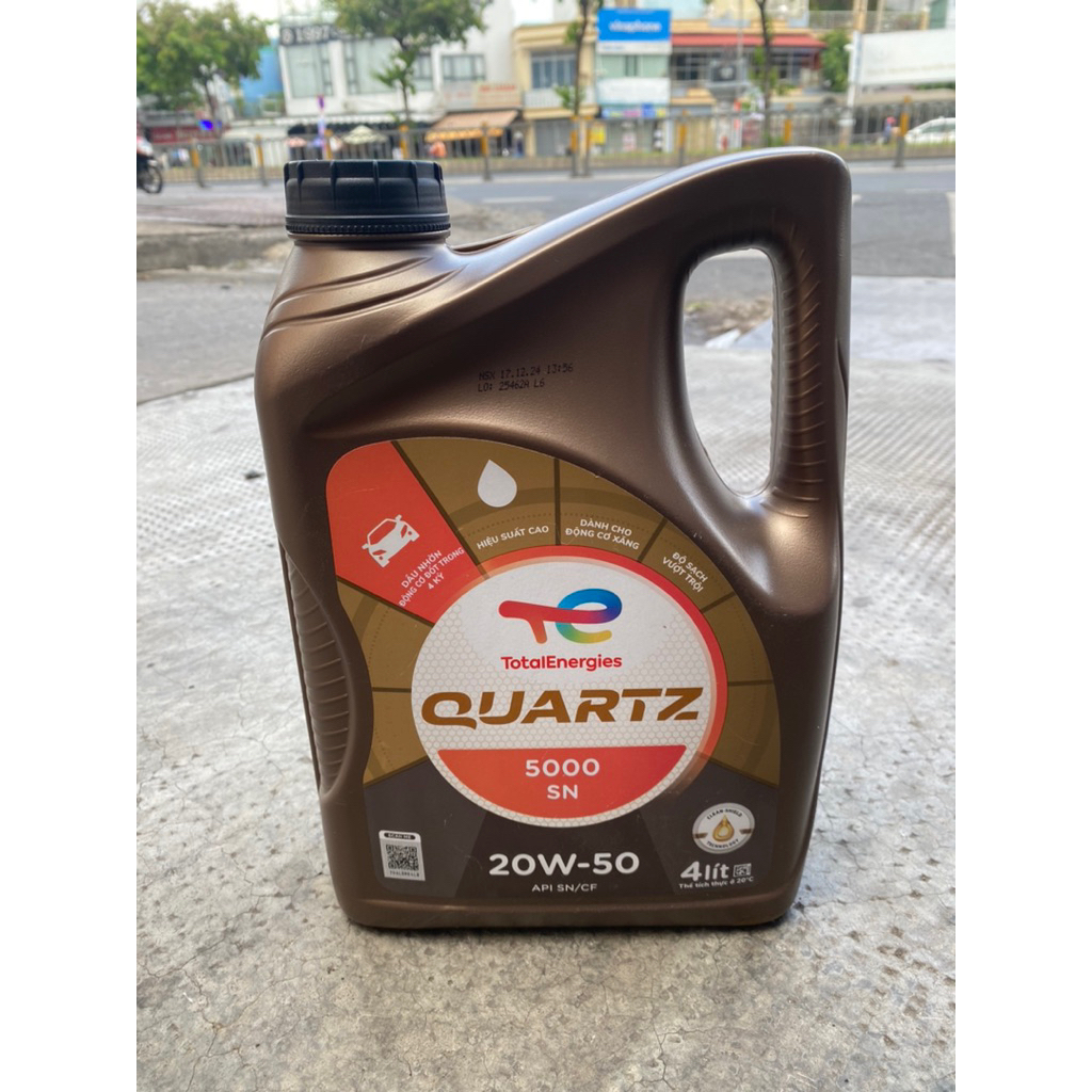 Nhớt total quartz 5000 sn 20w50 4Lít
