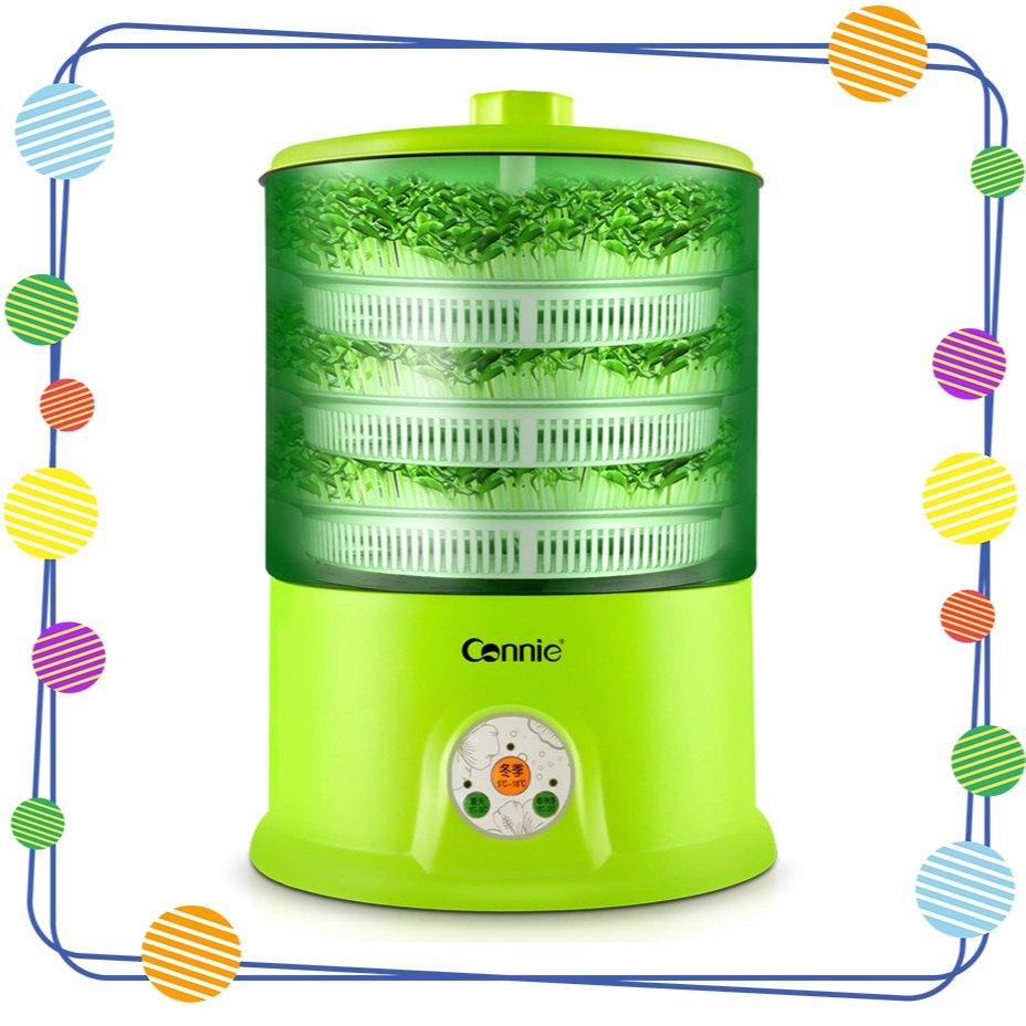 Máy làm giá đỗ gieo mầm tự động bằng điện 3 tầng Connie A323B Thời gian làm giá từ 2-3 ngày