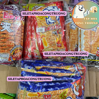 Sỉ thùng 3 bịch x12g/ bịch Bento Big size khổng lồ, Snack mực Bento Thái Lan, snack hải sản tẩm vị (gói lớn)
