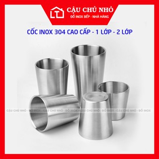  cốc inox 304 uống nước cho quán cafe ly inox ca inox 1 lớp 2 lớp cách nhiệt 175ml 300ml 350ml 450 ml cho bé 
