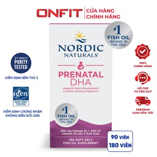  Dầu Cá Omega 3 Cho Mẹ Bầu Nordic Naturals Prenatal DHA Hỗ Trợ Thai Kì và Thai Nhi Phát Triển Khỏe Mạnh | ONFIT 