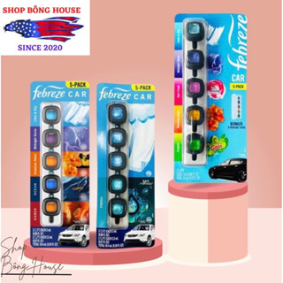 [BILL MỸ] SET 5 LỌ NƯỚC HOA KHỬ MÙI XE Ô TÔ FEBREZE CHÍNH HÃNG
