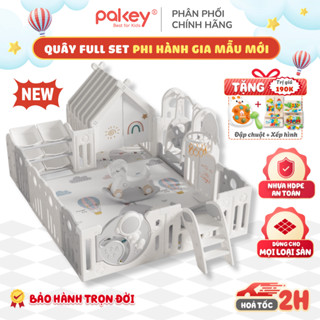 [Mới 2025] Set Full Quây Cũi Nhựa Phi Hành Gia Kết Hợp Nhiều Trò Chơi Tạo Không Gian Vui Chơi An Toàn Cho Bé