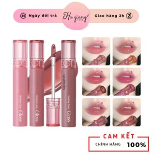 Son Tint Bóng Romand Glasting Color Gloss Lâu Trôi, Căng Mọng Đôi Môi 1,2,3,4,5,6,7,8