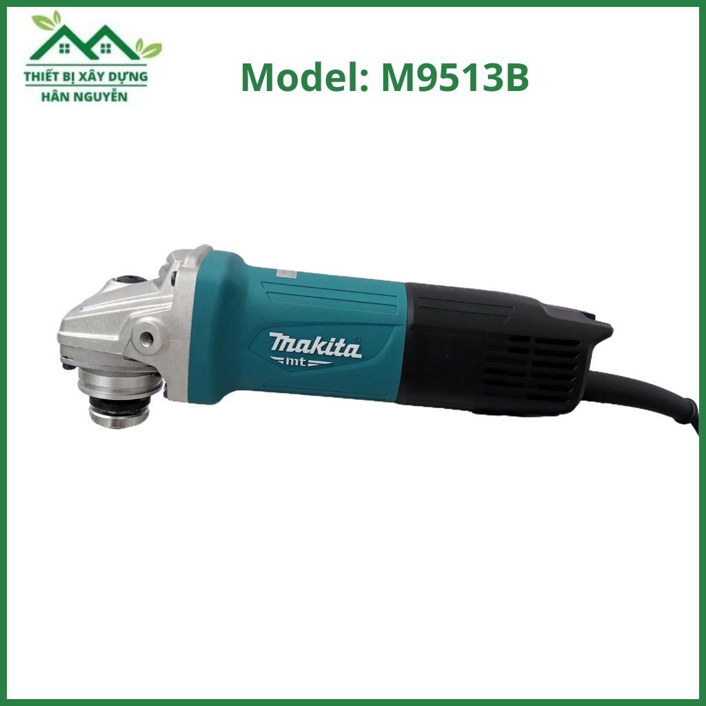 Máy cắt cầm tay Makita M9513B 850W, công tắc đuôi lưỡi cắt 100mm, máy mài góc