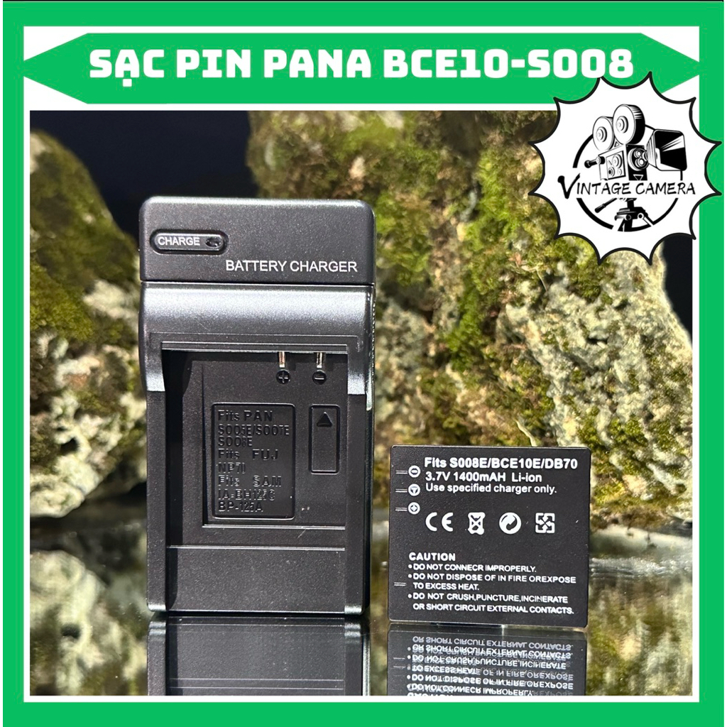 Sạc pin Panasonic MW-BCE10/S008 (sạc thay thế) dùng cho pin Pana DMW-BCE10/S008