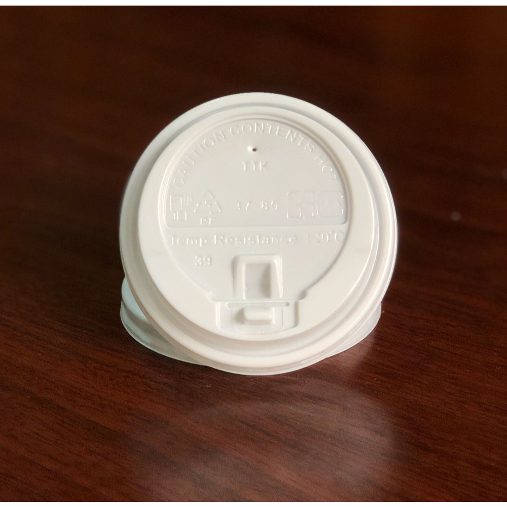 Set 100-500 cái Nắp nút bật Đen/Trắng dùng cho ly giấy, cốc giấy, kích thước miệng ly 90mm