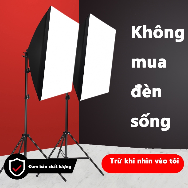Bộ studio kèm softbox 50x70cm có chân đèn hỗ trợ hắt sáng chụp ảnh sản phẩm，Quay Phim , Livestream