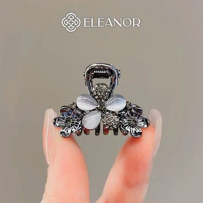 Kẹp tóc nữ Eleanor Accessories thiết kế hình hoa đính đá phụ kiện tóc kẹp tóc càng cua mini 10144