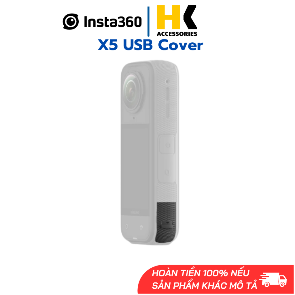 X5 USB Cover - Nắp cổng sạc Insta360 X5 thay thế