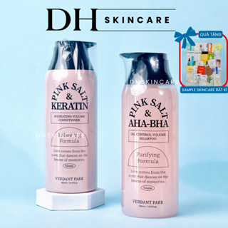  Dầu Gội Xả VERDANT PARK 500ml muối hồng Himalaya AHA BHA kiềm dầu phồng tóc Shampoo Conditioner 