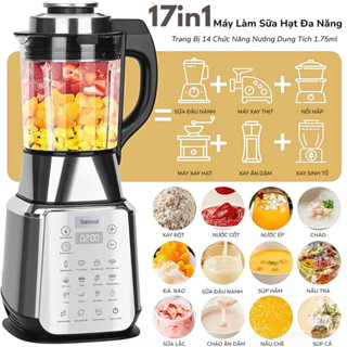 Máy xay nấu sữa hạt đa năng Beemi 1400w – Nấu nhanh, không cần lọc – Xay mịn, giữ trọn dinh dưỡng