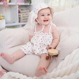 BuBaby (1-12M) Body 2 dây bé gái Gloute - BCT253100 - Bubaby body - Bubaby bé gái - Bubaby sơ sinh