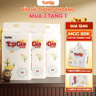 [VOUCHER LIVE 80K] 4 Bịch Tã/Bỉm Quần, Dán TOPGIAKIDS Siêu Mỏng Mềm Mại, Chống Tràn, An Toàn, Thấm Hút Đủ Size Cho Bé