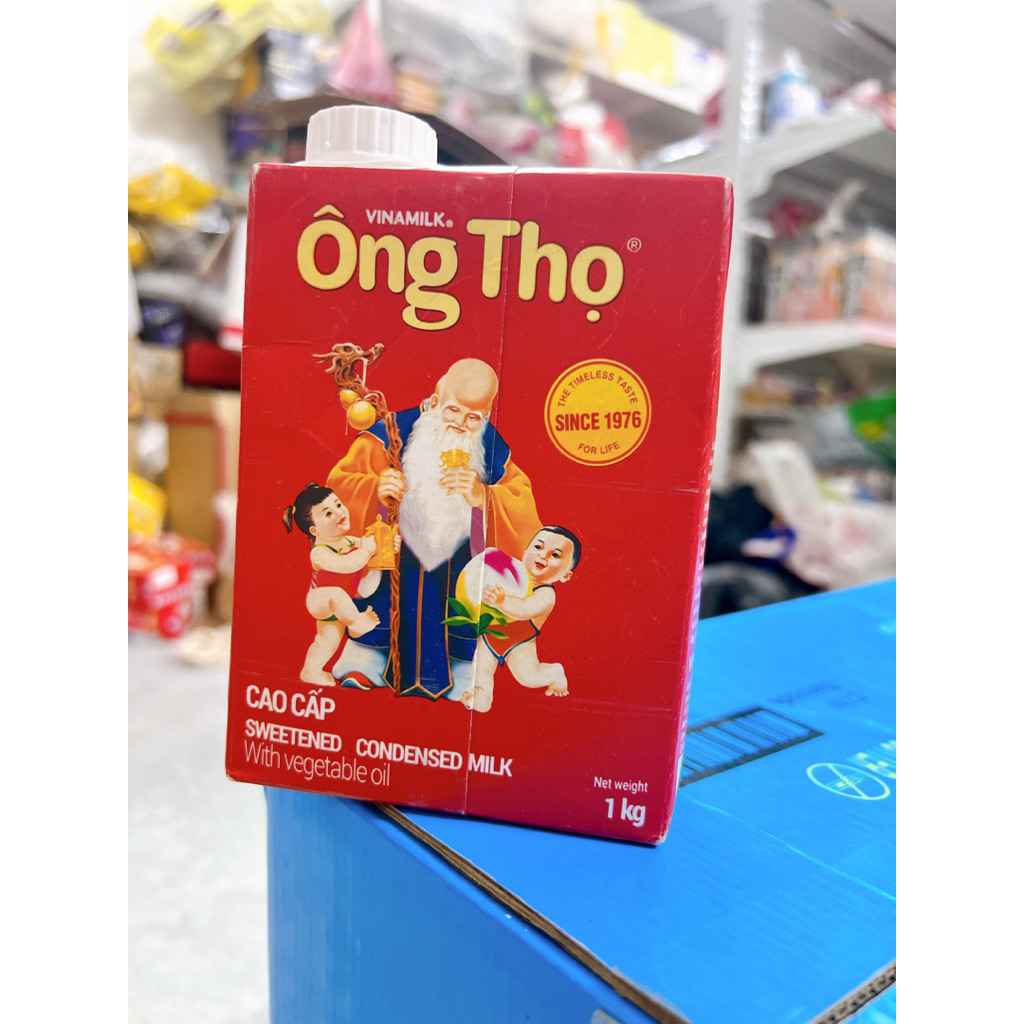 Sữa Đặc Ông Thọ Vinamilk Hộp Giấy Đỏ 1kg (có nắp vặn)