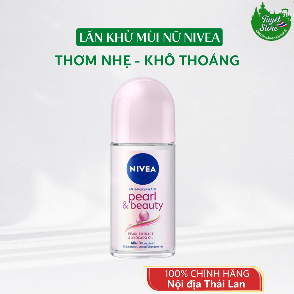 Lăn nách nữ Nivea Khô Thoáng Nhẹ Nhàng Thái Lan 25ml