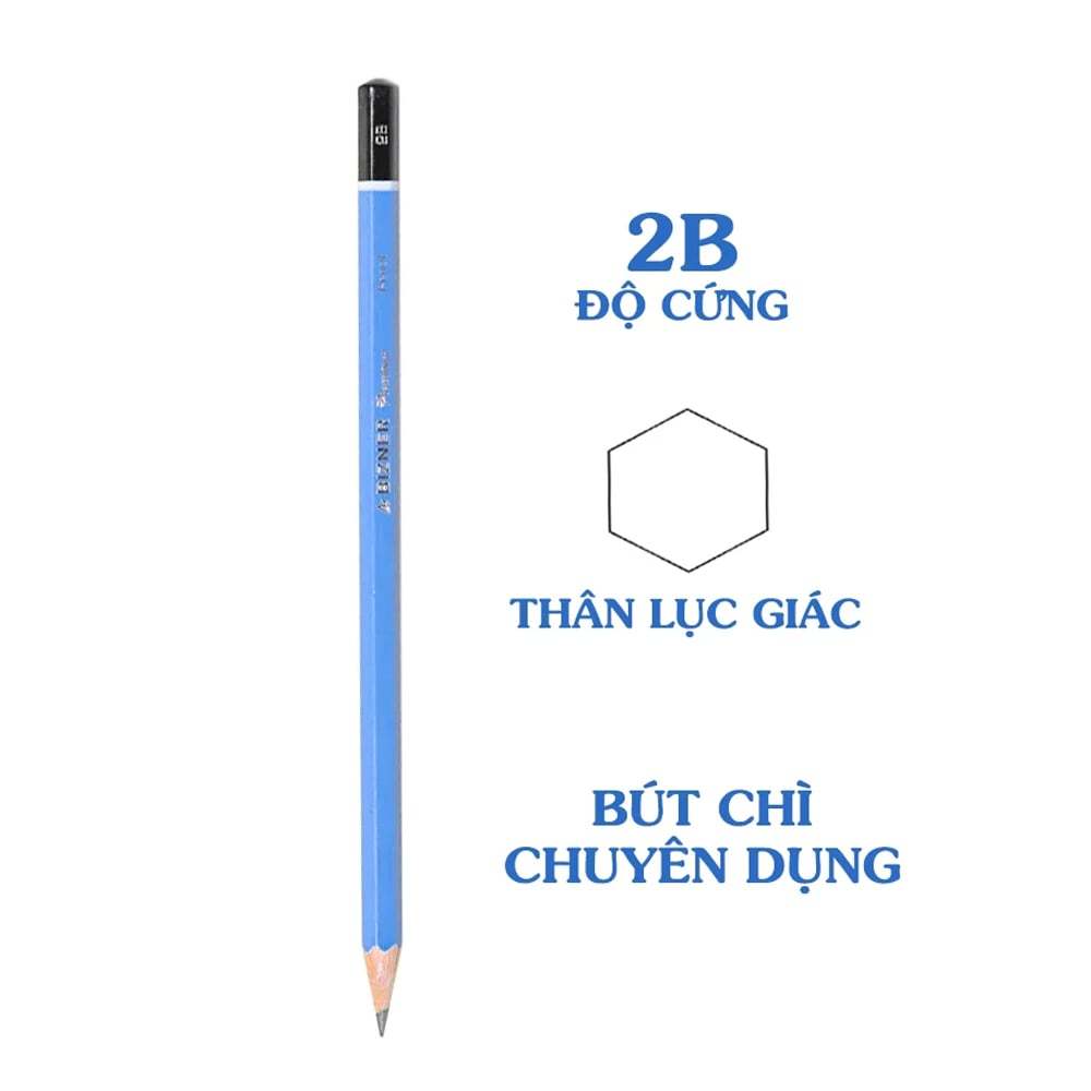 Combo 5/10 Bút chì gỗ cao cấp Bizner BIZ-P02