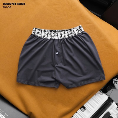 Quần ngủ nam Heboz cotton trơn 3M, quần short ngủ trơn chất vải cotton co giãn - 00002764