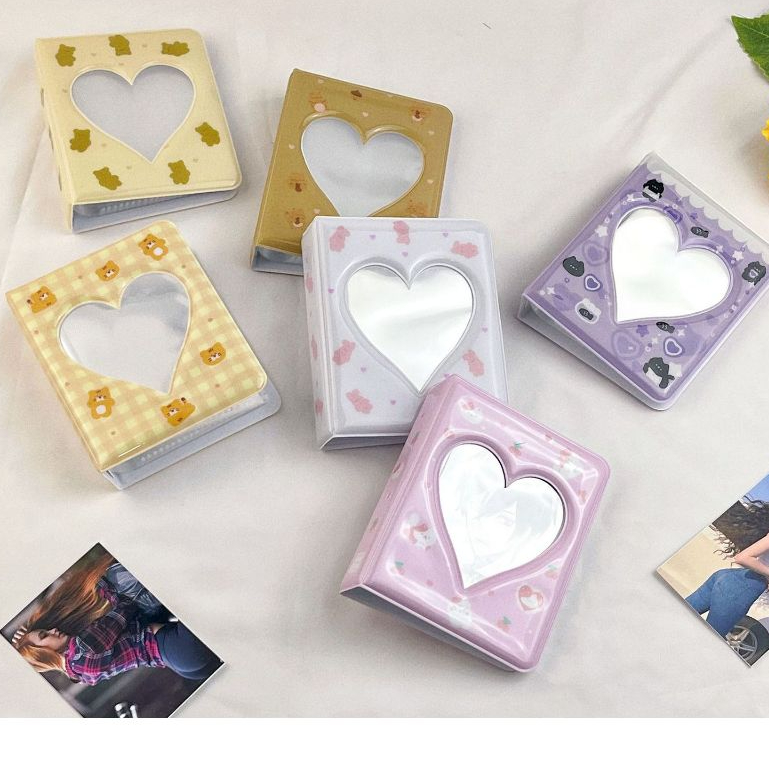 Collect Book sổ đựng card 6x9cm - Album ảnh lưu trữ lomo card mẫu trái tim giá rẻ