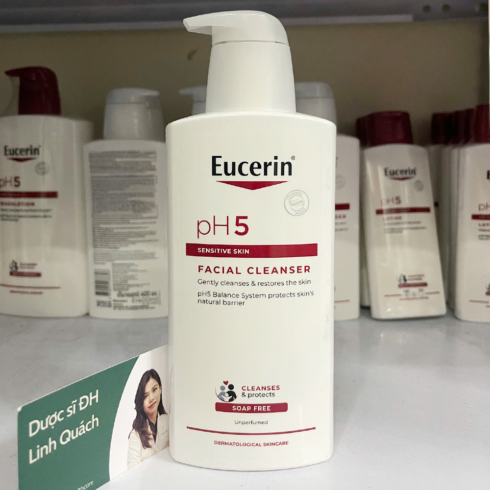 Sữa Rửa Mặt Eucerin Facial Cleanser PH5 Sensitive Skin Cho Da Nhạy Cảm