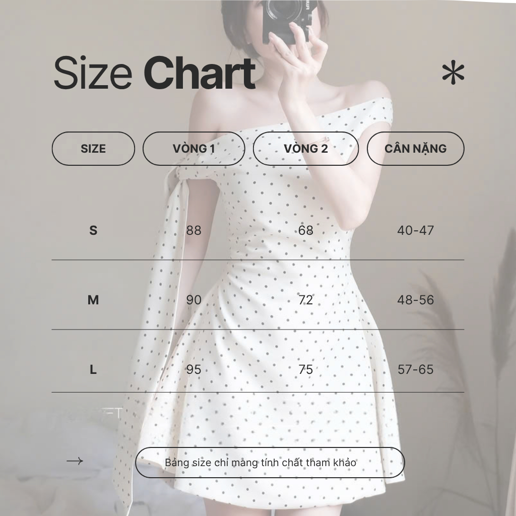 Váy Jena Thiết Kế Dáng Ngắn Xòe Nhẹ, Đầm Lệch Vai Chấm Bi Ngọt Ngào Đáng Yêu Glamchic | BigBuy360 - bigbuy360.vn