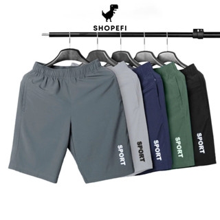  Combo 5 Quần Đùi Nam In Chữ SPORT – Chất Vải Gió Trơn Co Giãn Mát Mẻ Có Khóa Túi - QDS05 