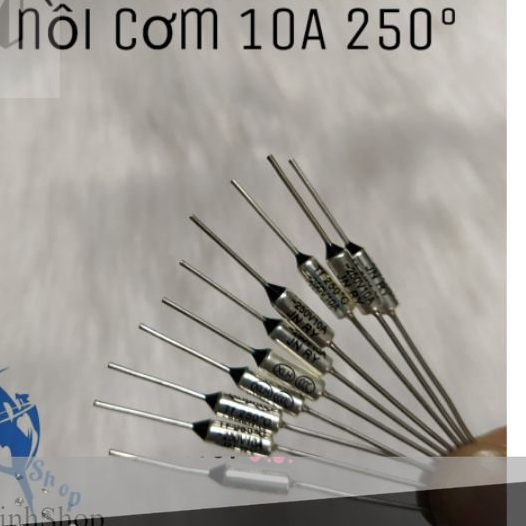 Combo 10 chiếc cầu chì - trở nồi cơm 250V 10A 250°