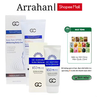  Kem Chống Nắng Nâng Tone Dưỡng Da Hàn Quốc GC Nature Sun Cream SPF 50+ PA++++ 60ml 
