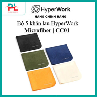 Bộ 5 khăn lau HyperWork Microfiber | CC01 - Hàng Chính Hãng