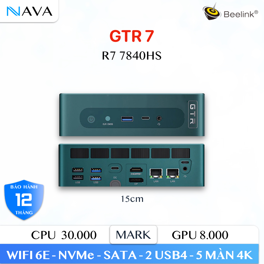 Mini PC Minisforum UM870 AMD Ryzen 7 8745H 7840HS Máy tính 870 DDR5 NVMe4  Wifi 6E, Bluetooth 5.2 | BigBuy360 - bigbuy360.vn