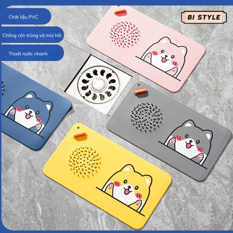 Nắp đậy cống thoát nước ngăn mùi hôi silicon Bistyle, ống bịt cống chặn mùi hôi cống đa năng