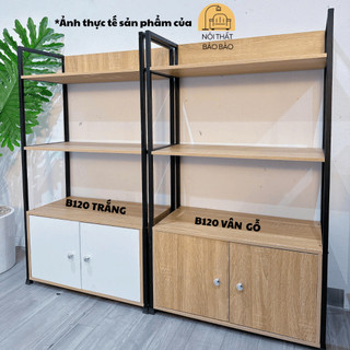  Kệ bếp lò vi sóng kệ lò nướng 4 tầng có ngắn tủ kệ gỗ nhà bếp có tủ đa năng tiện dụng B120 - NoiThatBB 