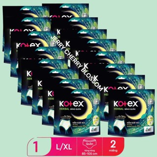  combo16 gói băng vệ sinh dạng quần thảo dược Kotex ML2 XL2 