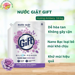 Nước giặt Gift hương nước hoa Ambery 3.6kg