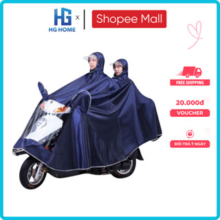 Áo Mưa Phản Quang 1 Người Và 2 Người HGHOME Che Phủ Toàn Thân Kèm Kính Chắn Mưa Tiện Lợi  [ Hàng Tốt ]