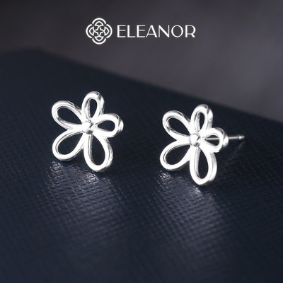 Bông tai nữ chuôi bạc 925 Eleanor Accessories hình bông hoa phụ kiện trang sức khuyên tai 10021
