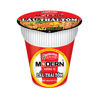 Lốc 6 ly mì Modern lẩu Thái tôm 67g