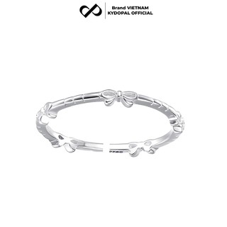 [HCM Hỏa Tốc] Nhẫn bạc nữ KYDOPAL nhẫn nơ cá tính trơn kết nối nhỏ xinh trang sức bạc 925 - PAL9C3N2
