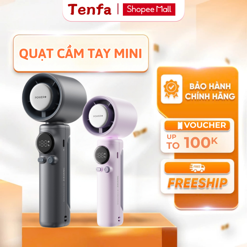 Quạt Cầm Tay Mini  Tích Điện Có Sò Lạnh 100 Chế Độ Động Cơ Turbo Tạo Gió Mát Như Điều Hòa | BigBuy360 - bigbuy360.vn