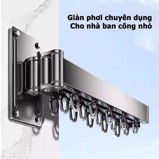 Giàn phơi thông minh DREAMOFLOVE gấp gọn có thể dán hoặc bắt vít, Giá phơi quần áo treo tường, Thanh treo đồ tiện lợi