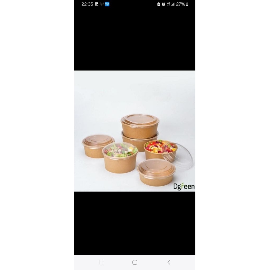 tô giấy kraft 1000ml, 100 tô