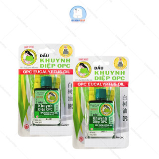 Dầu Khuynh Diệp OPC Chai 25ml Hiệu Mẹ Bồng Con Được Các Mẹ Tin Dùng Chai Nước Màu Xanh