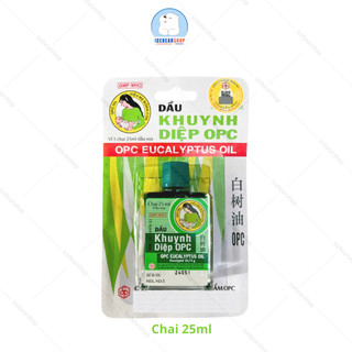 Dầu Khuynh Diệp OPC Chai 25ml Hiệu Mẹ Bồng Con Được Các Mẹ Tin Dùng Chai Nước Màu Xanh
