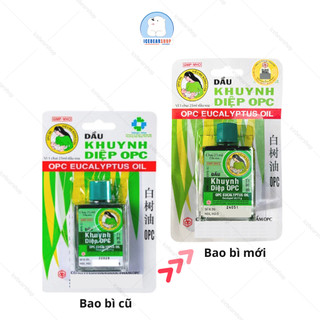 Dầu Khuynh Diệp OPC Chai 25ml Hiệu Mẹ Bồng Con Được Các Mẹ Tin Dùng Chai Nước Màu Xanh