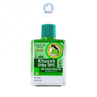 Dầu Khuynh Diệp OPC Chai 25ml Hiệu Mẹ Bồng Con Được Các Mẹ Tin Dùng Chai Nước Màu Xanh